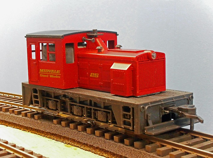 O Scale Critter Body 3d printed The Atlas Loco Before Modification