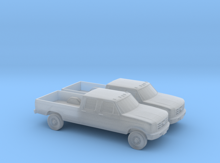 1/160 2X 1997 Ford F350 Crew Cab 3d printed