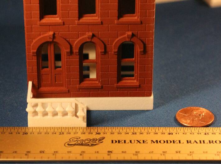 HO Scale DPM Townhouse #2 Foundation (Block Face) 3d printed 
