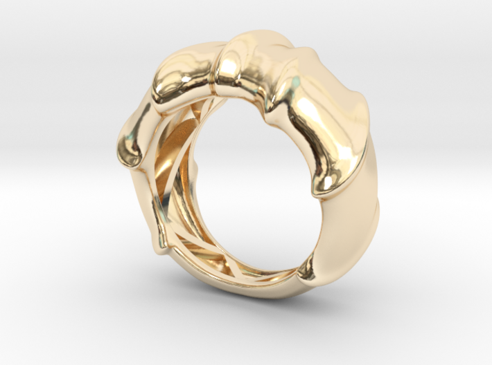 Leatherback Turtle Shell Ring 3d printed