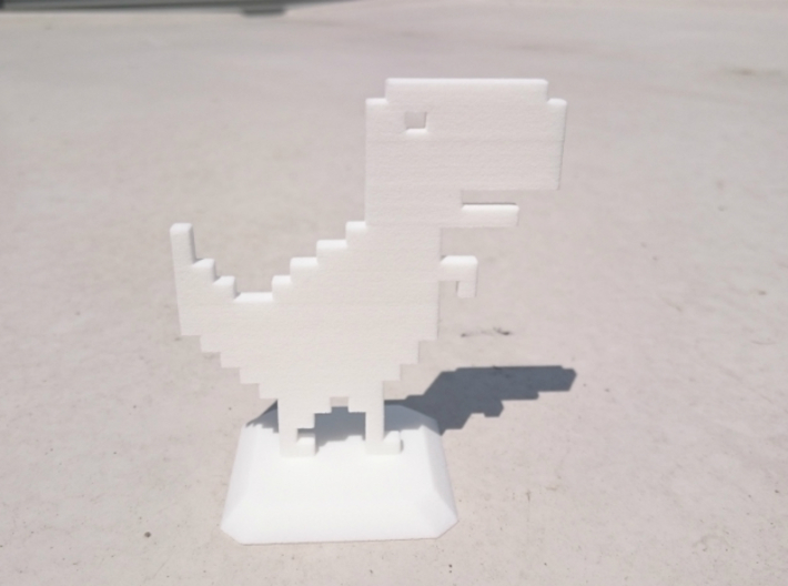 No Internet Dinosaur 3d printed White S&F