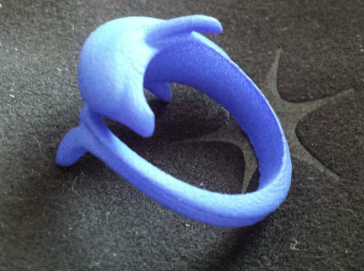 Anello con Delfino Dolphin ring 3d printed