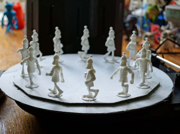Zoetrope Walk Sequence 3d printed