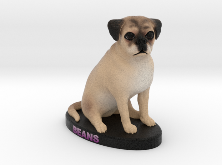 Custom Dog Figurine - Beans 3d printed