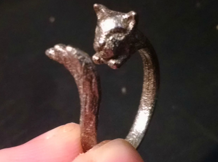 Silvercat Ring 3d printed Picture by FluoroNeuro