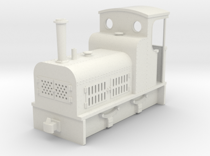 009 small early bagnall petrol loco 3d printed