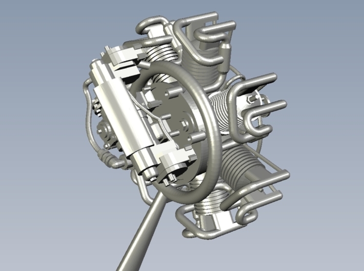 1/16 scale Bramo Siemens Halske Sh-14 engine 3d printed 