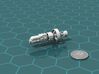 ISN Strike Cruiser 3d printed Render of the model, with a virtual quarter for scale.