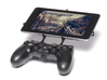 Controller mount for PS4 & Asus Fonepad 7 FE375CL 3d printed Front View - A Nexus 7 and a black PS4 controller