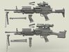 1/18 SPM-18-012 m249 MK48mod0 7,62mm machine gun 3d printed 