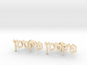 Hebrew Name Cufflinks - "Foxman" 3d printed 