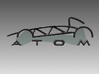 Atom Logo interpretation reversed 3d printed 