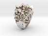 Double Crystal Ring Size 10 3d printed 