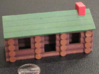 Miniature Log Cabin (3-1/2") 3d printed 
