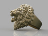 Aggressive Lion Ring 3d printed Digital preview. How your ring will look depends on the selected material
