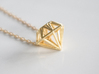 Diamond pendant | necklace | bracelet 3d printed 