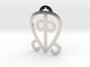Adinkra Collection-Power Of Love Pendant (metals) 3d printed Adinkra symbol, "Odo nyera fie kwan", represents the power of love and faithfulness