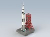 1/400 Saturn V MLP & Crawler, Apollo launch pad 3d printed 