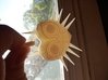 Majoras Mask Pendant 3d printed shown in sunlight for details
