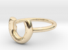 Horse Shoe Ring 3d printed 