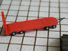 N Scale Construction Equipment Trailer 3d printed Trailer, painted, in Frosted Ultra Detail.