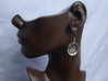 Double Seconds "void" steelpan earrings, M 3d printed 