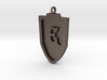 Medieval E Shield Pendant 3d printed 