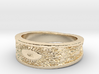 Sunflower Ring Size 7 3d printed 14k Gold