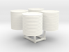 N scale 500-gallon water tank (set of 4) 3d printed 