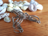 Lobster Wireframe Keychain  3d printed 