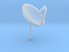 TV Satellite Dish HO 87:1 Scale 3d printed 