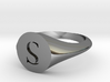 Letter S - Signet Ring Size 6 3d printed 