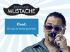 Keychain Mustache 3d printed Cool. All Up In Your Pocket