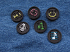 1" embroidery buttons (dozen) 3d printed 