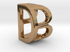 Two way letter pendant - BD DB 3d printed 