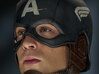 Captain America TFA Helmet 3d printed Image still from the movie of the helmet
