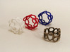Rings and Things 3d printed coloured plastics and stainless steel