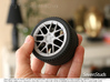 Racing Wheel Cover 03_56mm 3d printed 