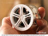 Racing Wheel Cover 01_56mm 3d printed 