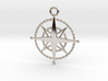 Compass Rose Keychain 3d printed 