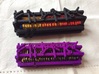 Small Case Base for Small Futhark Runes 3d printed Compare sizes. Large Black Case with Small Purple Case.