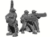 Female Stealth Gang with Shotguns 3d printed This is a 3d render, not a photograph of the model printed in the material.