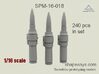 1/16 SPM-16-018 cal.50 cartridges linked, 240 pcs  3d printed 