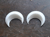  Princess' Earrings - part 2 3d printed White Strong & Flexible Polished