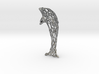 Shapeways-Silver-Dolphin-Curved-MM1 3d printed 
