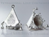 Tetrahedral Love Container Pendant 3d printed 
