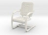 Miniature Metal Lawn Chair 1-12 not full size 3d printed 