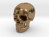 14mm .55in Keychain Bead Human Skull 3d printed 