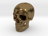 14mm .55in Keychain Bead Human Skull 3d printed 