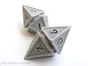 Hedron D10 Spindown Life Counter - HOLLOW DIE 3d printed Two D10 spindown dice together can be used to track life totals from 100 to 1 